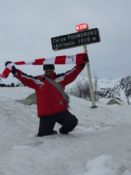 En la nieve..