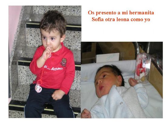 Oriol y Sofia, león y leona desde la cuna