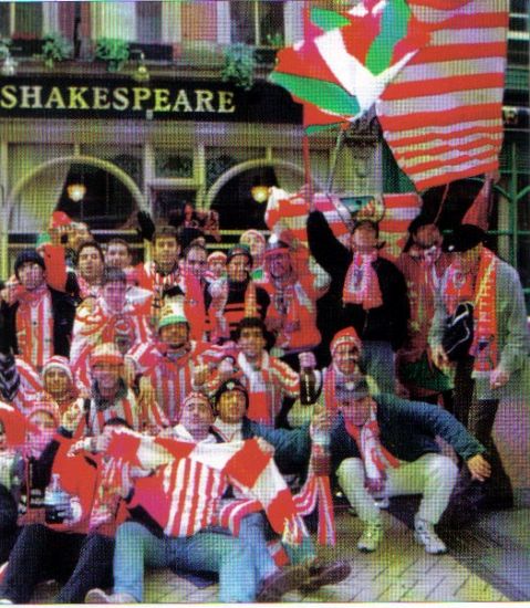 La afición en Birmingham con el ATHLETIC