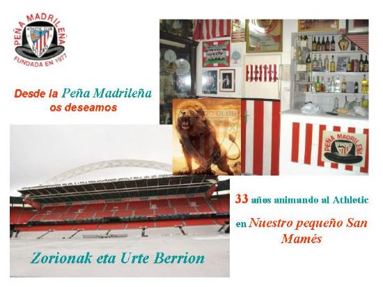 Peña Madrileña - Zorionak eta Urte Berri on