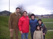 Julen Guerrero en Lezama con los gallegos