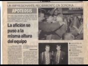 Recibimiento al ATHLETIC en Sondika 1994
