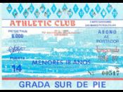 Abono de la temporada 1988-1989