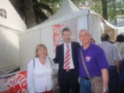 con el nuevo presidente.............