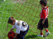 Mini Beckham y mini león en Lezama (I)