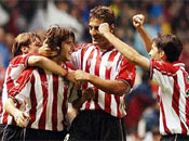 Celebración del Tikotazo contra el Málaga