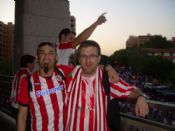 Amancio y Javi en el Calderón.