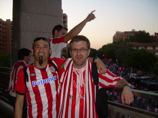 Amancio y Javi en el Calderón.