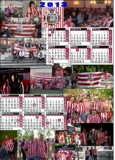 CALENDARIO 2013 PEÑA AREVALENSE ATHLETIC