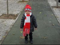 Unax preparado para ir al partido