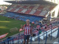 En el Calderón, antes de la final de Copa.