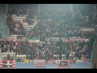 Afición en el primer partido de Copa