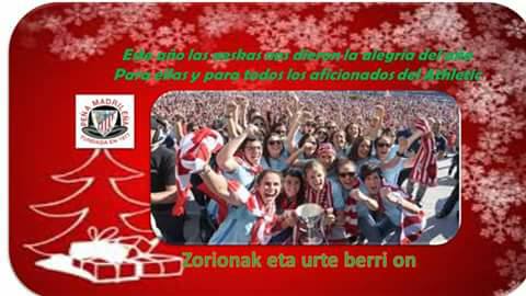 Zorionak eta urte berri on 