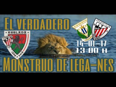 Cartel del partido vs CD Leganés 
