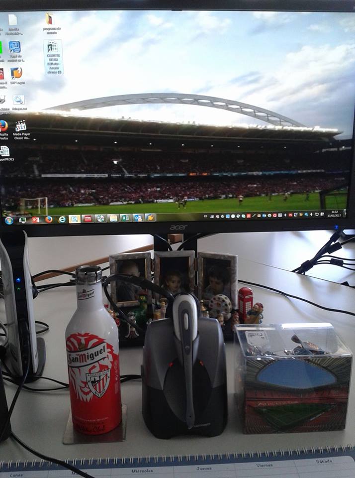 Mi mesa de trabajo en Madrid
