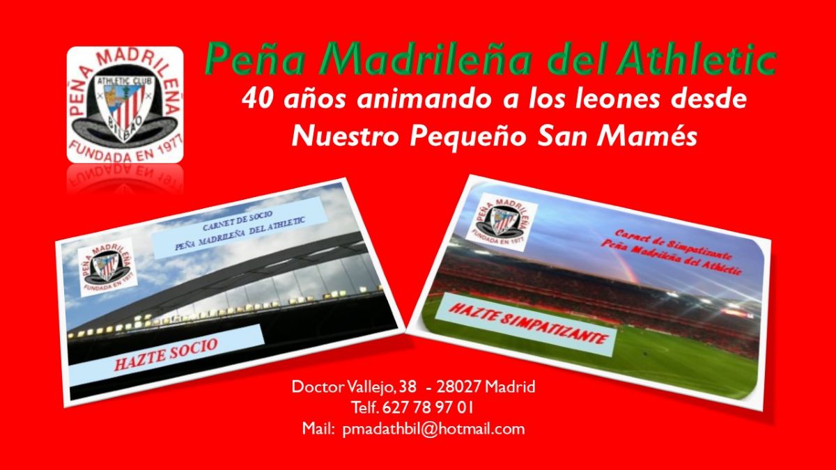 Peña Madrileña - 40 años animando al Athletic en Madrid