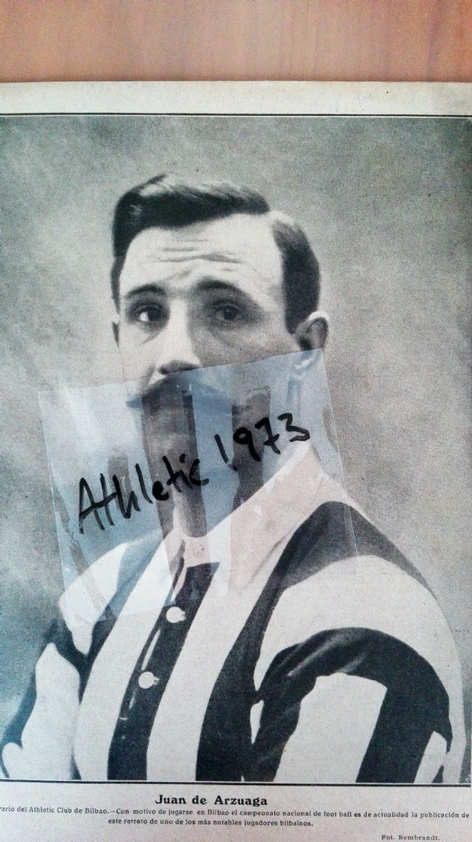 Juan de Arzuaga, capitán del Athletic Club, 1911