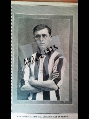 Seve Zuazo, delantero del Athletic Club, 1912