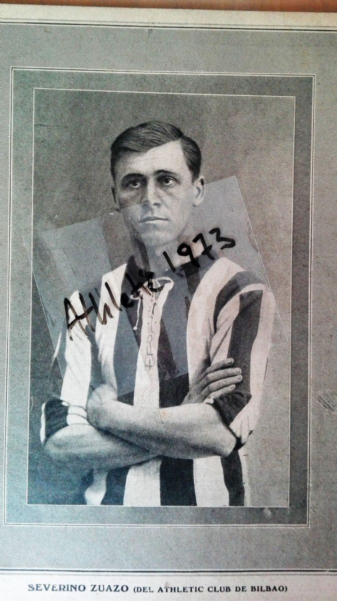 Seve Zuazo, delantero del Athletic Club, 1912