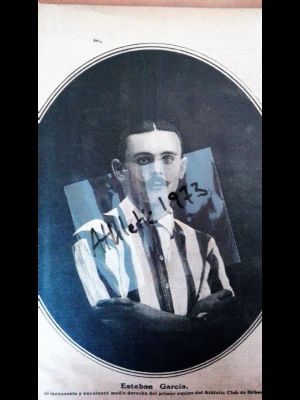 Esteban García, medio derecha del Athletic en 1913