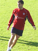 Pablo dando un pase estilo Laudrup