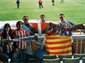 Hermandad entre aficiones del Athletic y Sabadell