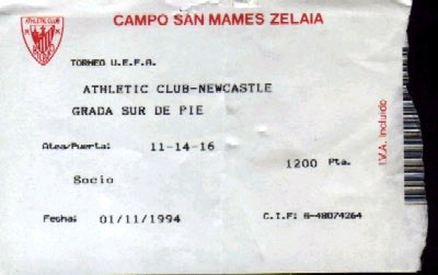 Entrada del Athletic - Newcastle