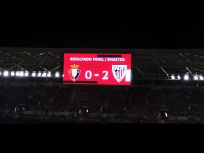 Pamplona 29-08-2023, Osasuna 0 Athletic 2