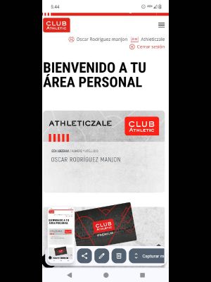 Del club del Athletic carnet