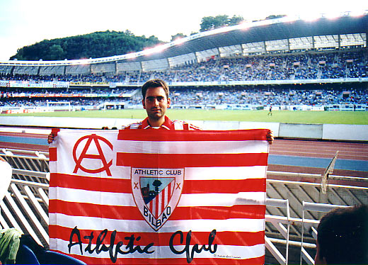 Con mi bandera en Anoeta