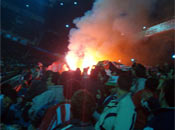 Bengalas antes del choque
