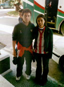 Montse con su idolo