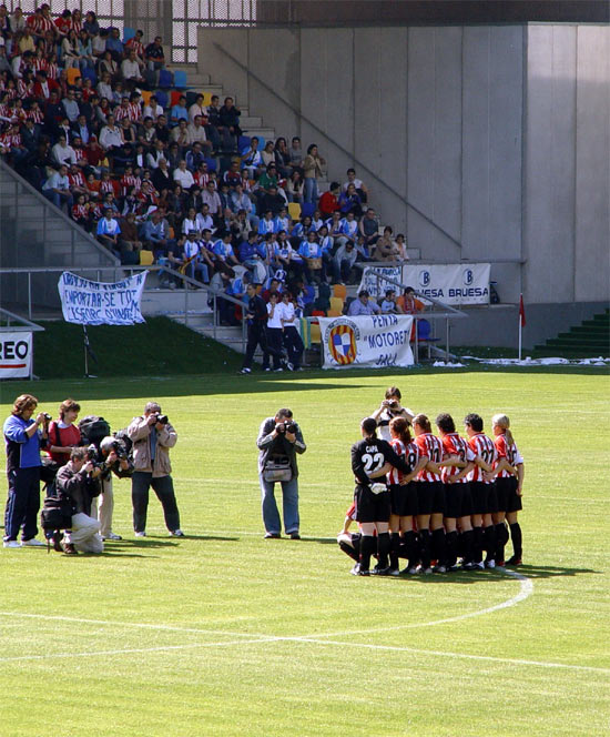 Once del Athletic femenino contra el Sabadell