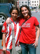Itzi y yo en San Mamés :D