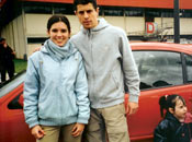 Leire con Asier del Horno