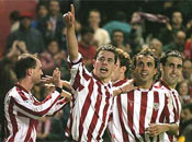 Del Horno celebrando el gol!!