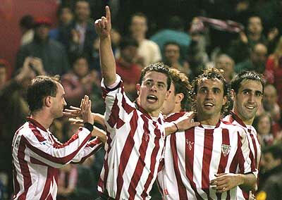 Del Horno celebrando el gol!!