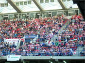 La afición del Athletic en el Sadar