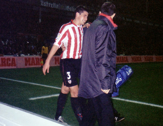 Asier lesionado