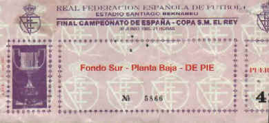 Entrada de la última final de copa del rey jugada por el Athletic.