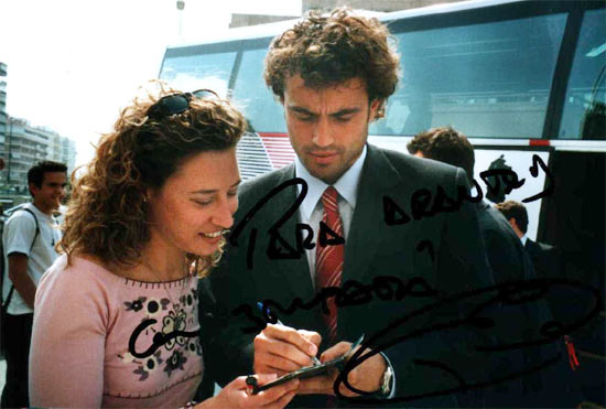 Con Santi Ezkerro