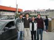 Ander, Juanjo e Iñaki con Andoni