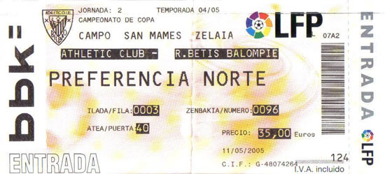 Athletic vs Betis 11-mayo-2005