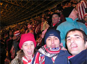 Celebrando el gol de Yeste