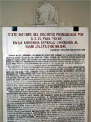 El Papa y San Mamés
