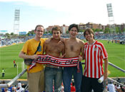 En Getafe con unos amigos