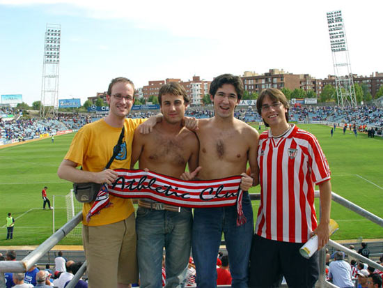 En Getafe con unos amigos