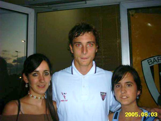 Kano y yo con Amorebieta