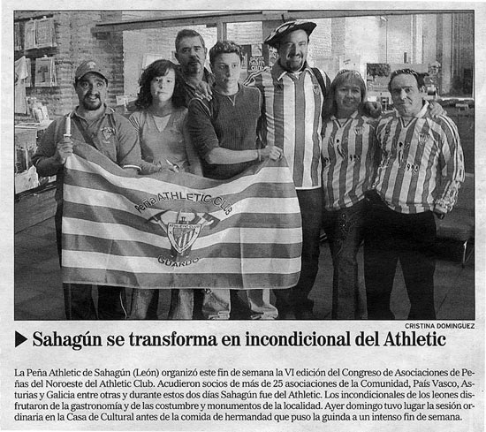 Recorte del periódico La Crónica El Mundo de León