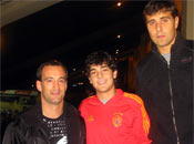 Con Etxebe y Aranzubia España - Eslovaquia